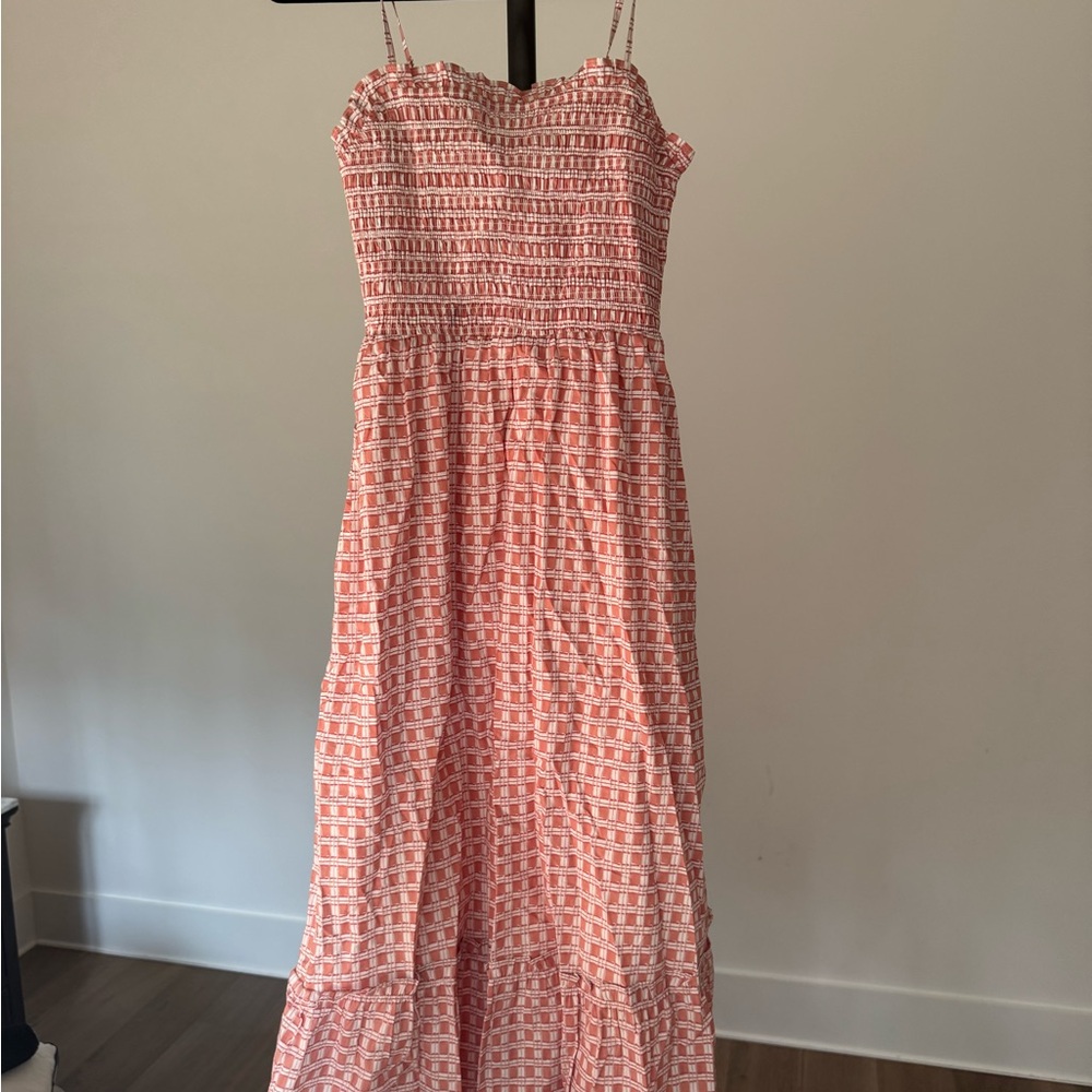 Cleobella Pink and White Maxi Dress